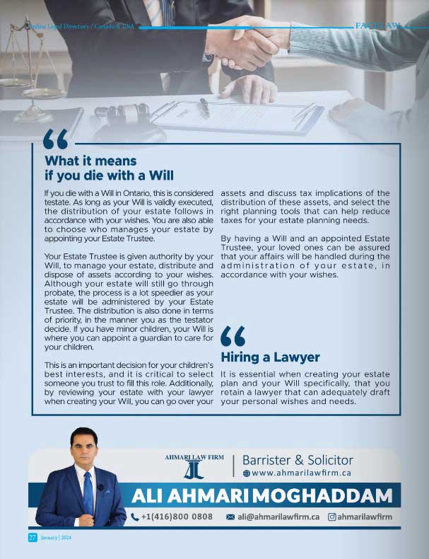 wills lawyer in Ontario