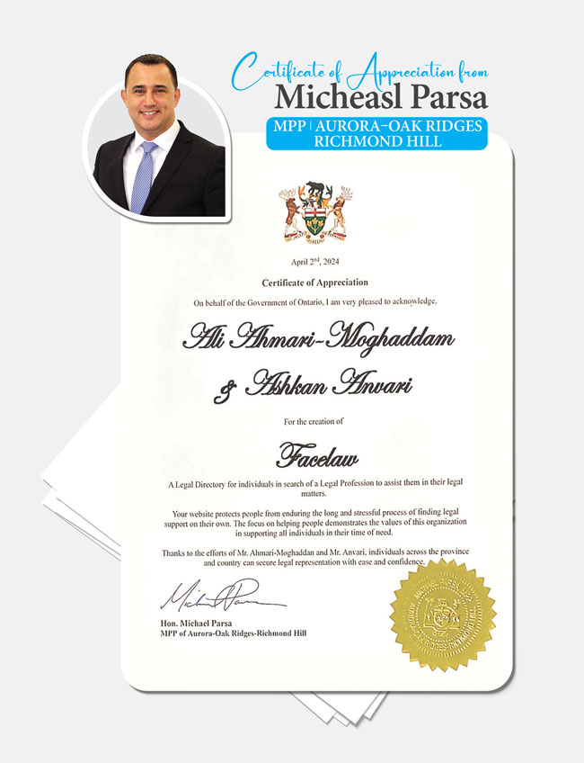 Certificates of Appreciation