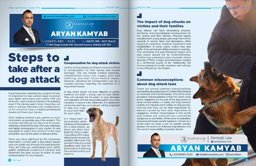 persian Dog attack lawyers in Toronto
