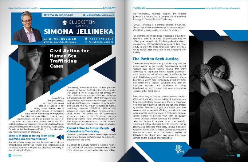 Civil Action for Human Sex Trafficking Cases Civil Action for Human Sex Trafficking Cases