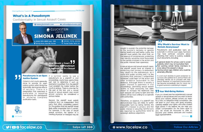 WHAT’S IN A PSEUDONYM CONFIDENTIALITY IN SEXUAL ASSAULT CASES WHAT’S IN A PSEUDONYM CONFIDENTIALITY IN SEXUAL ASSAULT CASES