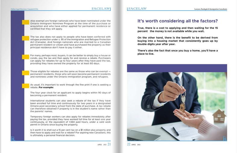 Newcomers need smart planning to manage non-resident real estate taxes immigration consultant in canada