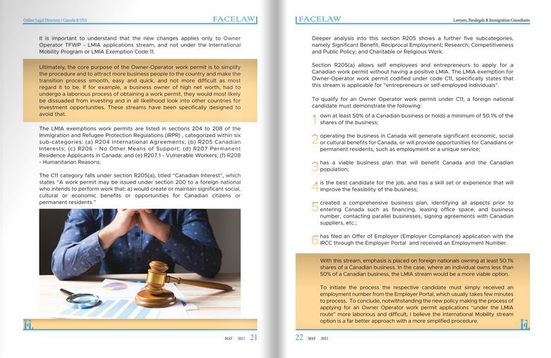 An Alternate Look At The New Rules Concerning Owner-Operator Work Permit visitor visa lawyer in canada