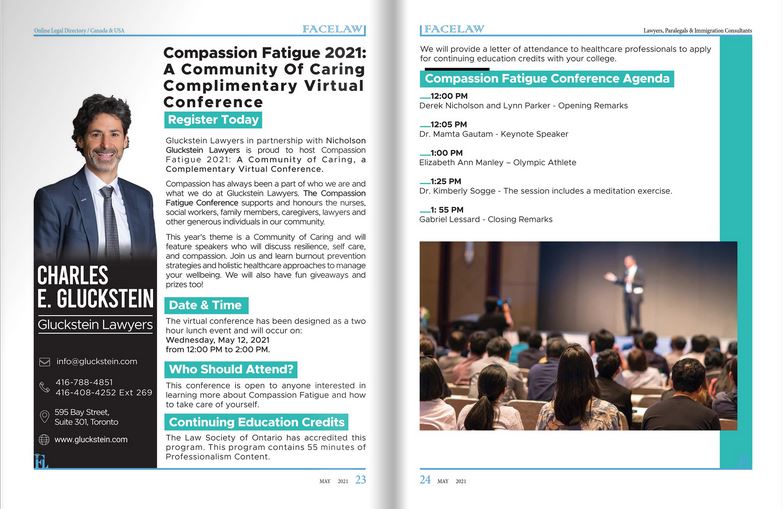 Compassion Fatigue 2021: A Community of Caring Complimentary Virtual Conference Register Today spinal cord injury lawyer in canada