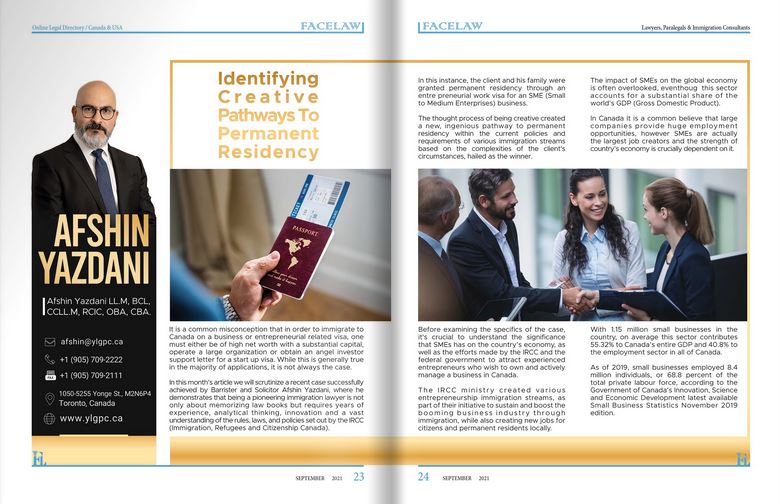 Identifying creative pathways to permanent residency immigration consultant in canada