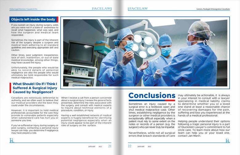 When Surgery Goes Wrong, How Can You Make Things Right? personal injury lawyers in Canada