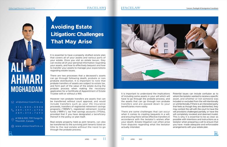 Avoiding Estate Litigation estate lawyer in ontario