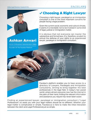 Choosing a right lawyer, paralegal or an immigration consultant facelaw online legal directory of lawyers in canada